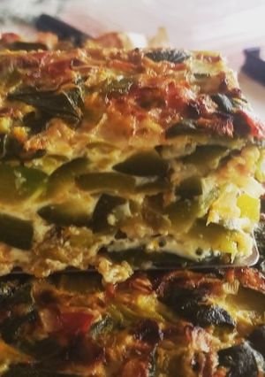 Una foto de Tortilla de Zapallitos sin Harina