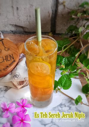 Foto resep Es Teh Sereh Jeruk Nipis