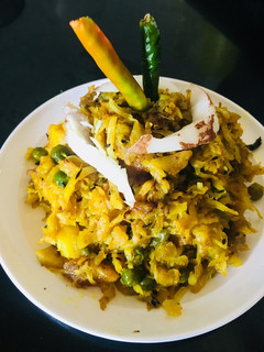A picture of Cabbage with coconut.