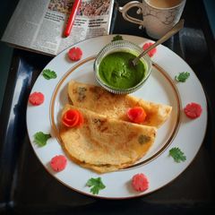 A picture of Moong Dal Chilla.