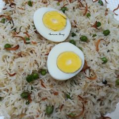 A picture of White Matar Pulao (Peas Pilaf).