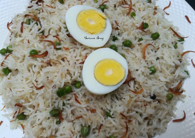 Steps to Make Speedy White Matar Pulao (Peas Pilaf)