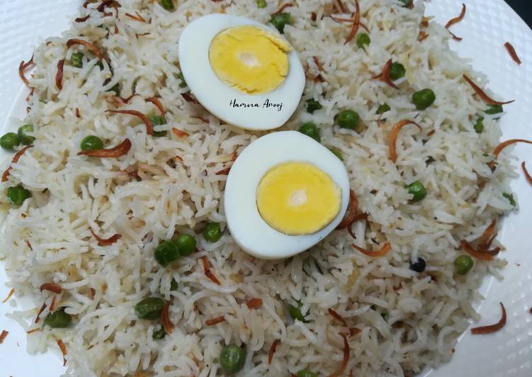 Easiest Way to Make Any-night-of-the-week White Matar Pulao (Peas Pilaf)