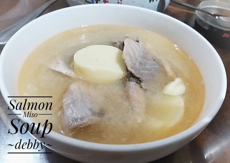 Resep Salmon Miso Soup, Enak