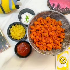A picture of Macroni Kurkure.