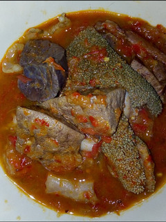 A picture of Liver and chaki pappe soup.