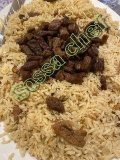 صورة لوصفة رز امريكي بلحم العجل 💚