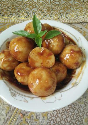 Foto resep 1.*Bakso tahu saos kecap*