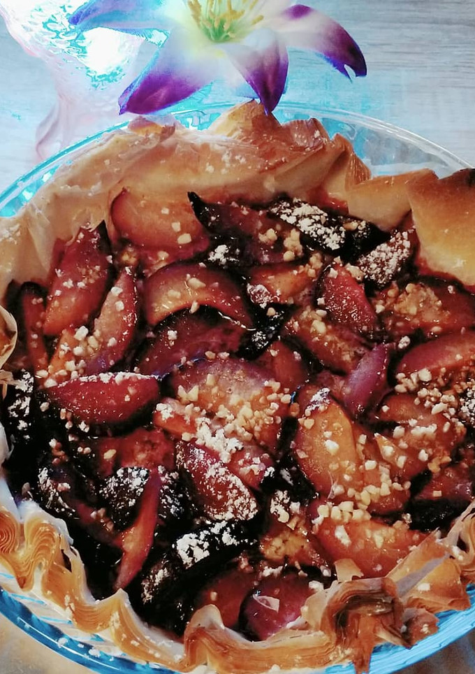 Una foto de Tarta de ciruelas