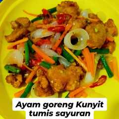 รูปของ Ayam goreng Kunyit Tumis Sayuran