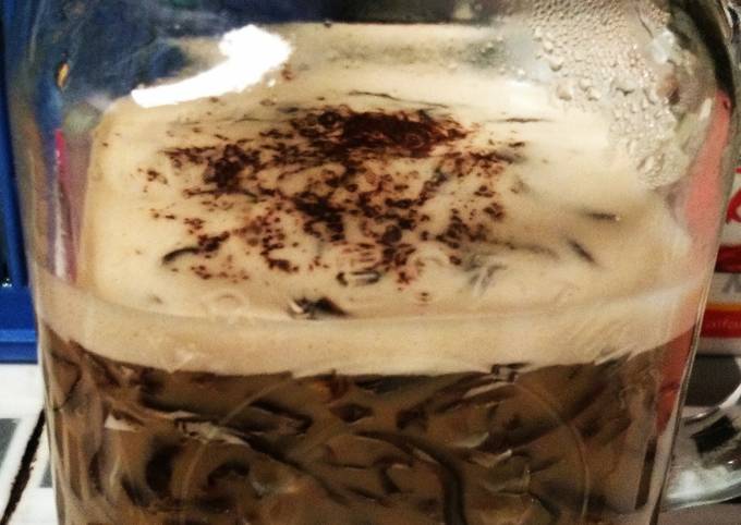 Langkah Mudah untuk Membuat Es cappucino cincau simpel enak Anti Gagal