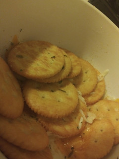 A picture of Deliciously Cheesy Crackers.