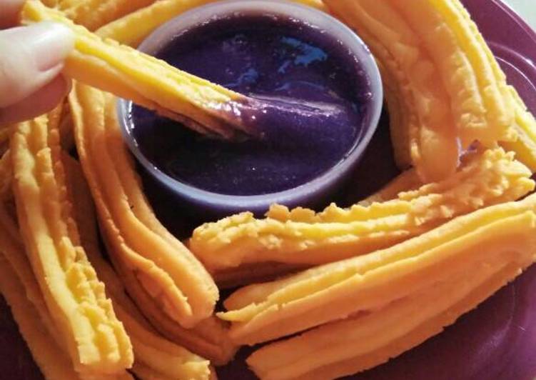Resep 🧀Chesse Churros Blueberry🧀, Bisa Manjain Lidah