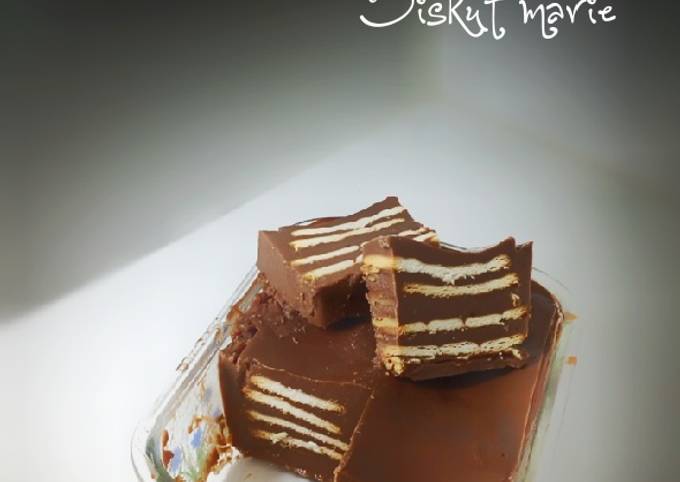 Resep Puding coklat biskut Marie Anti Gagal