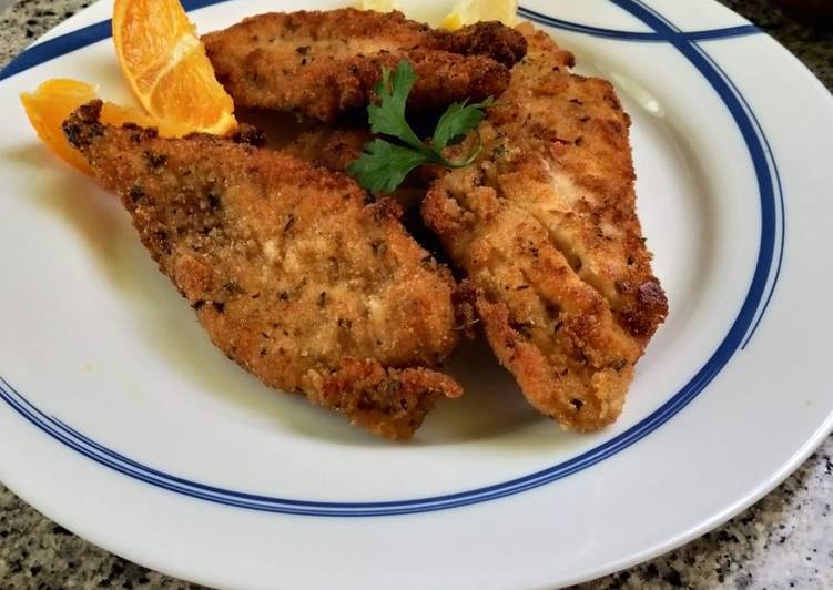 Pechugas empanadas especiadas!!