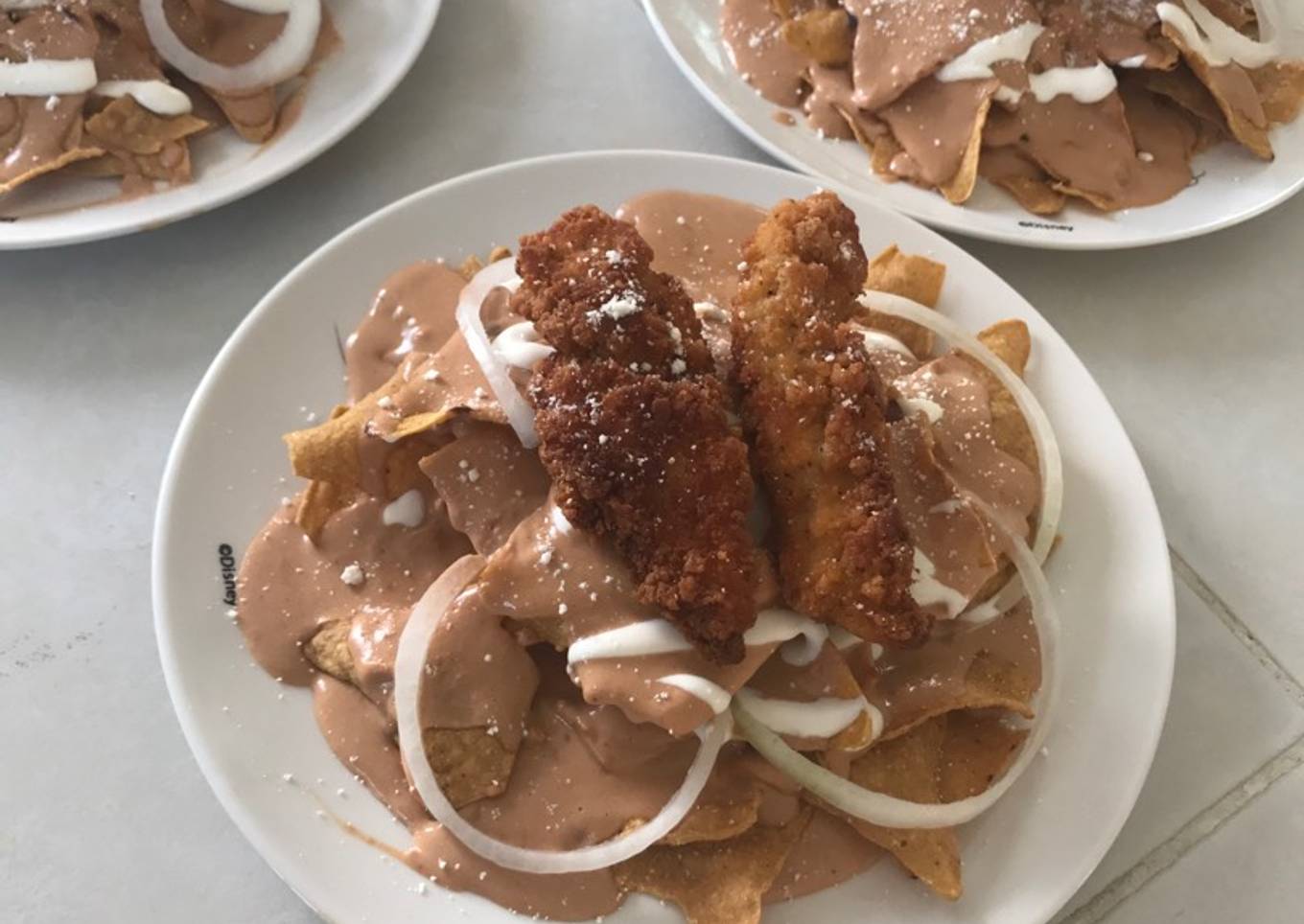 Chilaquiles de frijol
