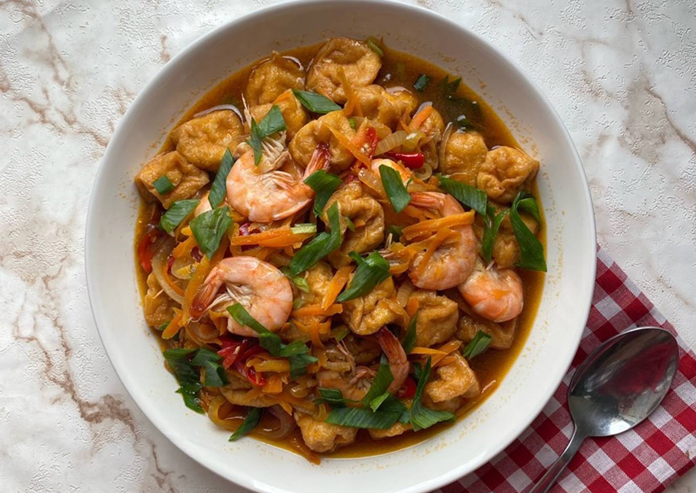 Udang Tahu Saus Mentega