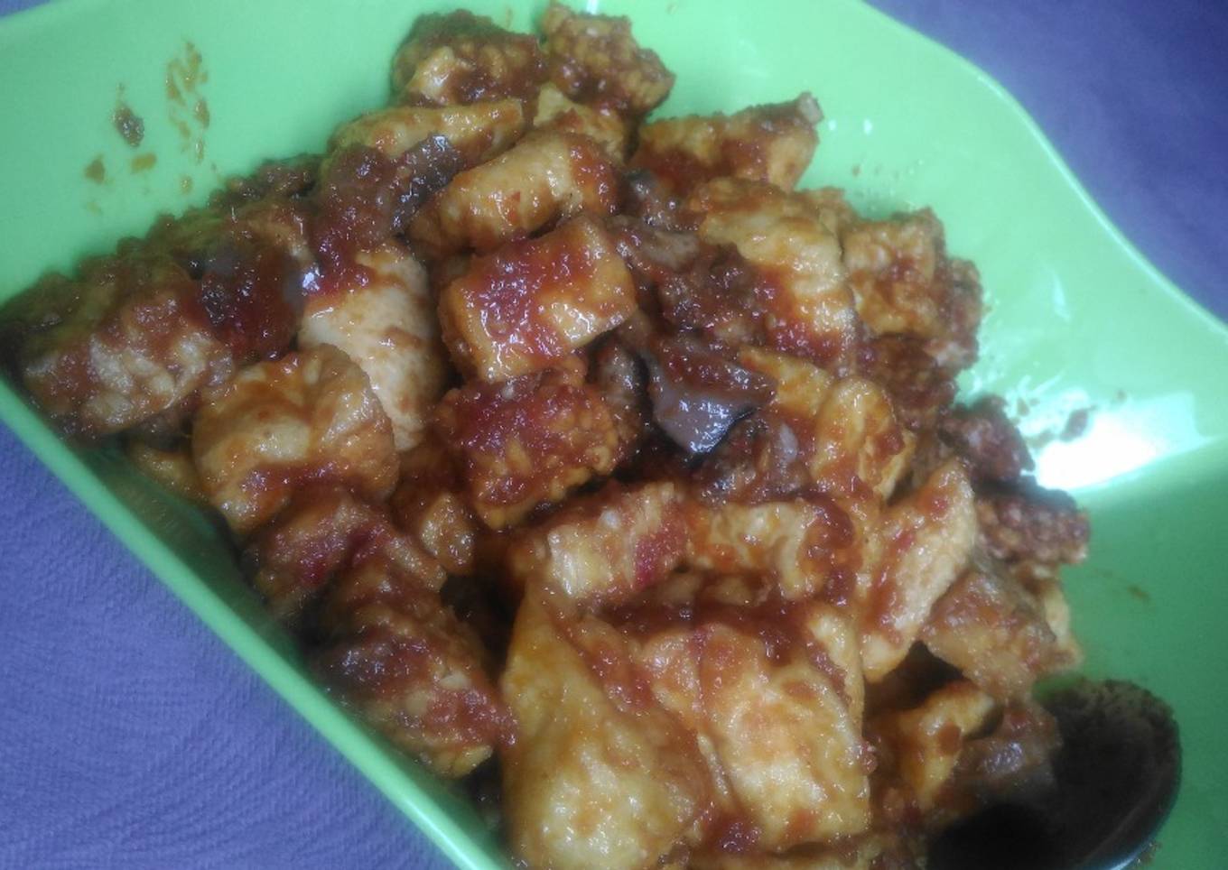 Balado tahu tempe hati ayam