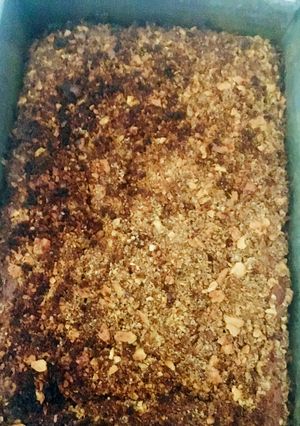 Una foto de BUDÍN DE VAINILLA Y LIMÓN CON CUBIERTA CROCANTE 🤩🤗😋(De galletitas de agua)