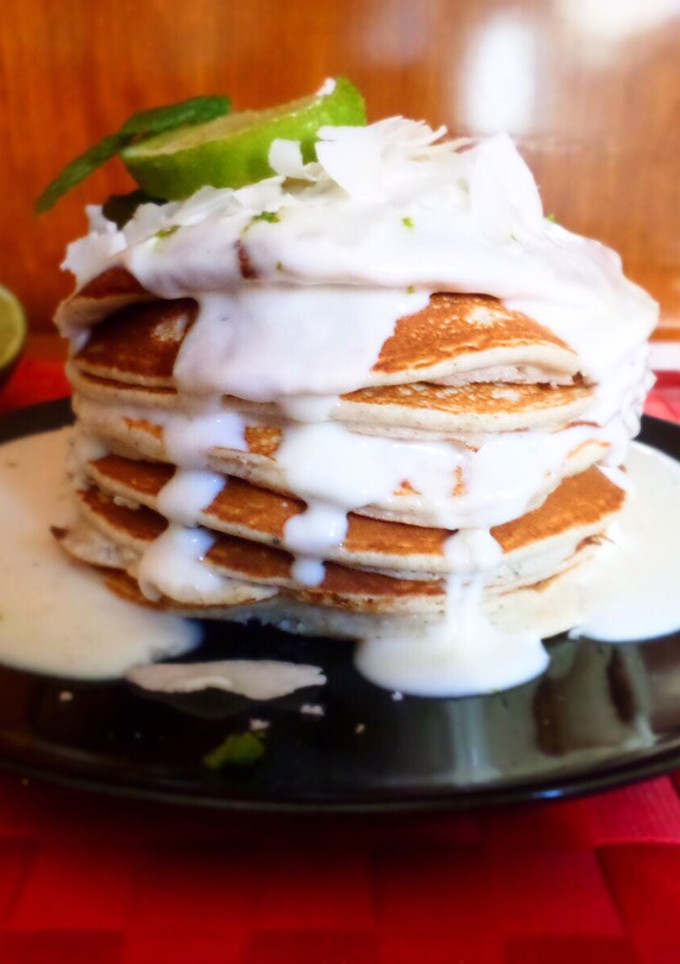 Una foto de Tortitas fit "Mojito de coco"