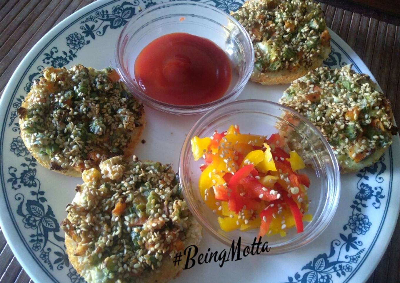 Airfried Vegetables Sesame Disc