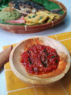Foto resep 105. Sambal Terasi Daun Bawang Wangi