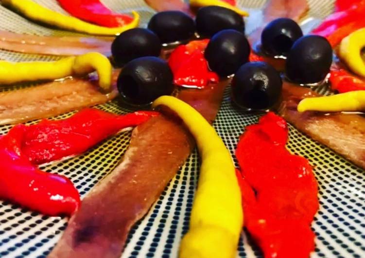 Tapa de anchoas a mi manera