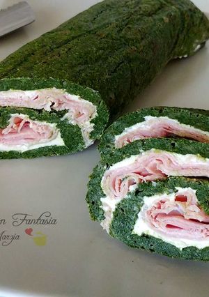 Foto di Rotolo di spinaci con formaggio e prosciutto cotto
