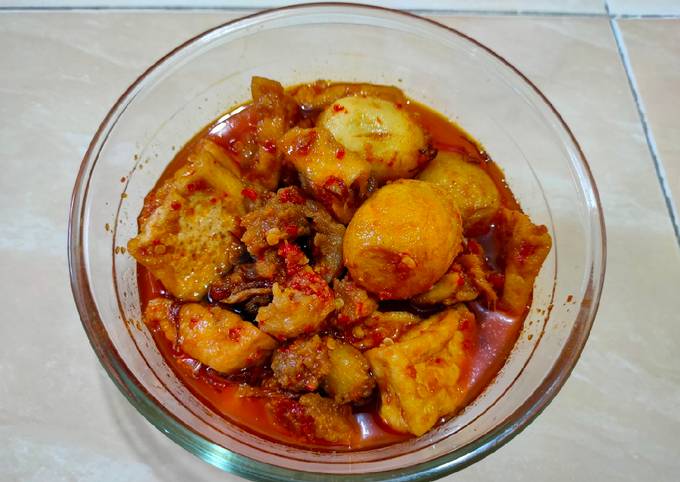 Tahu Telur Tetelan Bumbu Bali