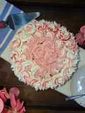 كعكة الشيفون المزينة بالورود 🌹 rosette cake