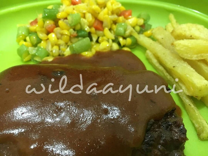 Langkah Gampang Menyiapkan Resep Steak Sapi Saos Barbeque yang Lezat Anti Ribet, Lezat Sekali