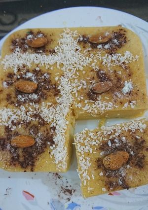 صورة لوصفة سميد بنكهة كريم كراميل بسيط
