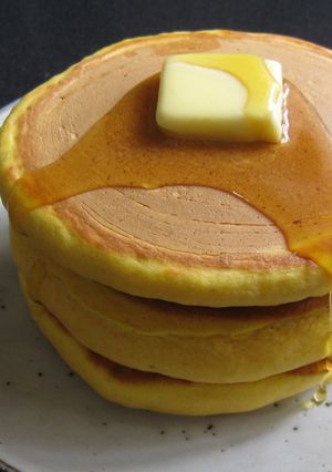 A picture of Pumpkin Pancakes.