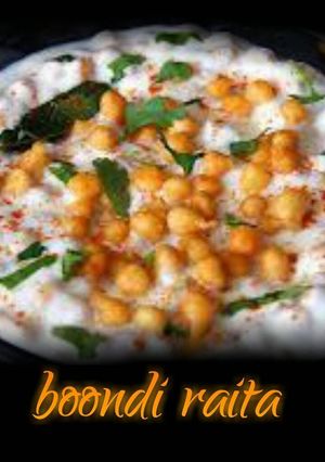 A picture of Boondi raita.