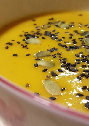 Una foto de Crema de calabaza