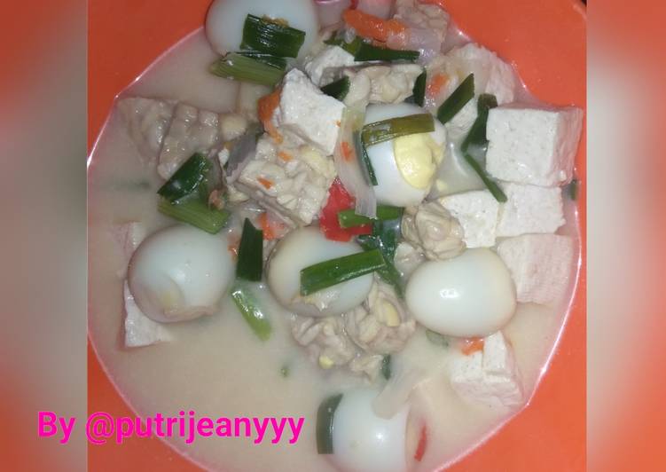 Resep 13. Sayur Santan Tahu Tempe Puyuh #BikinRamadanBerkesan Anti Gagal