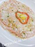 Carpaccio de salmón
