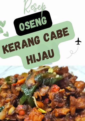 Foto resep Oseng kerang cabe hijau