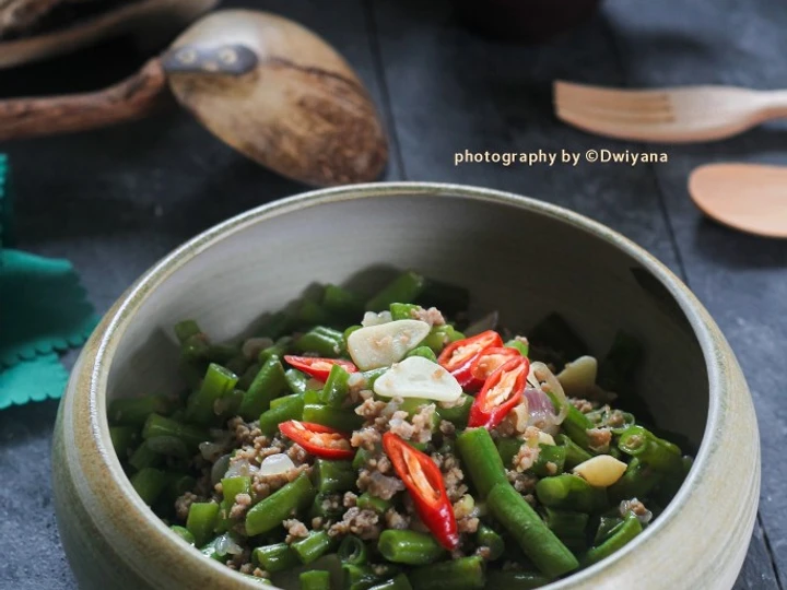 Cara Sederhana Menyiapkan Resep  Tumis Buncis Daging Cincang yang Menggugah Selera, Sempurna