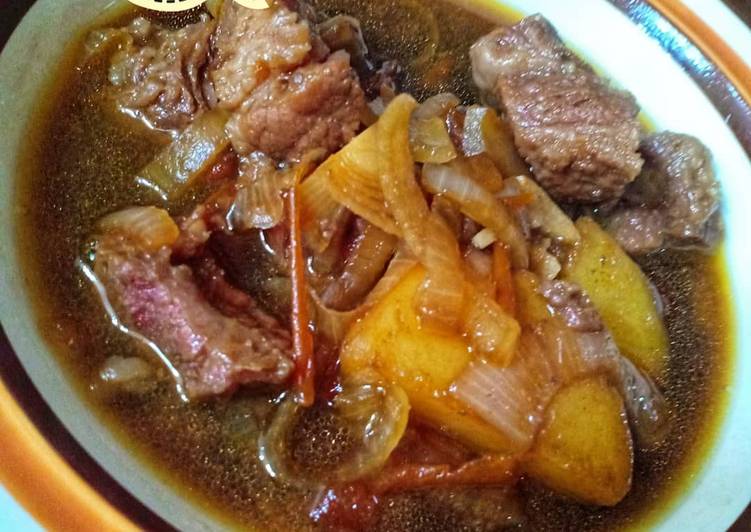 Resep Daging, kentang kuah kecap Anti Gagal
