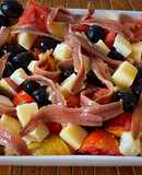 Ensalada de garbanzos y anchoas