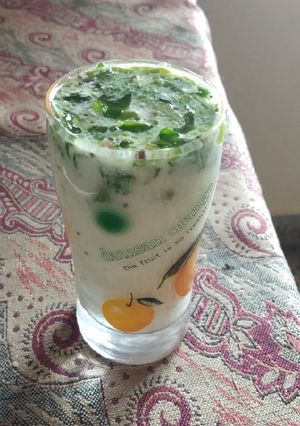 A picture of Buttermilk masala chaas.
