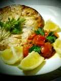 Tranche d'espadon grillé au sauce tomate cerise😋😋👍