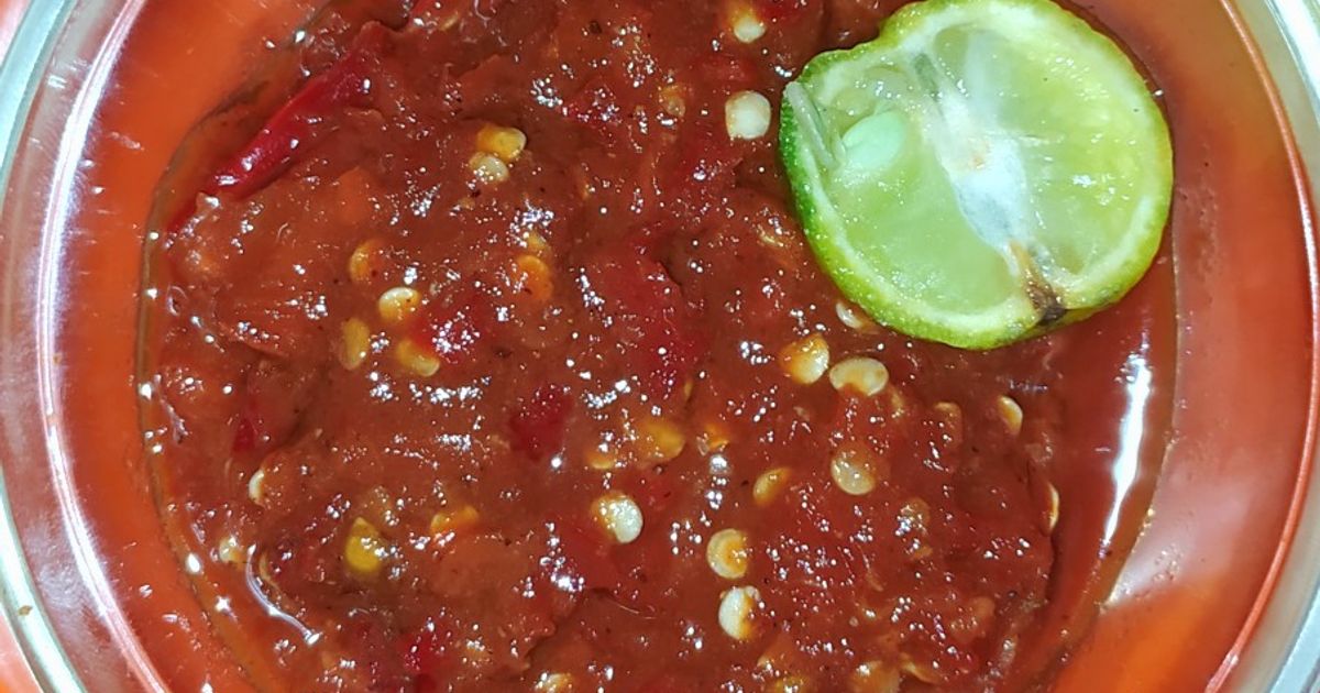 Resep Sambel Terasi Mentah Favorit Suami #Dirumahaja #Weekendchallenge ...