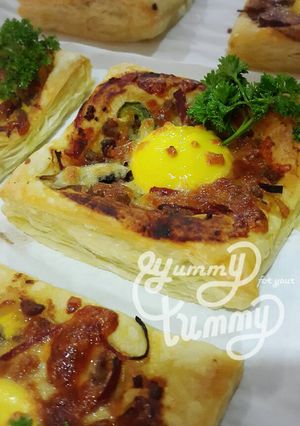 Foto resep Egg Moon Cruncy Pizza
