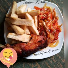 A picture of Soyayyar doya da sauce.