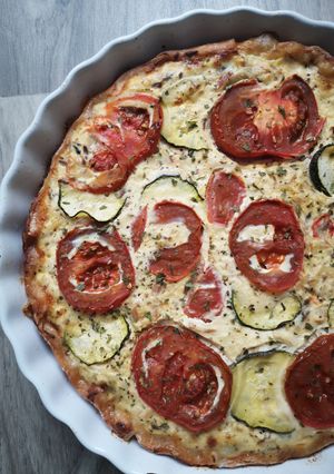 Une photo de Quiche tomate maquereau 🍅🐟