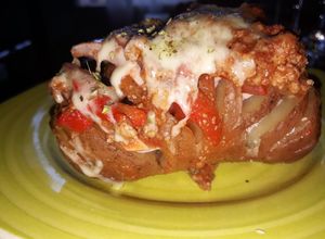 Una foto de Papas hasselback
