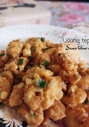 Foto resep Udang Tepung Saus Telur Asin