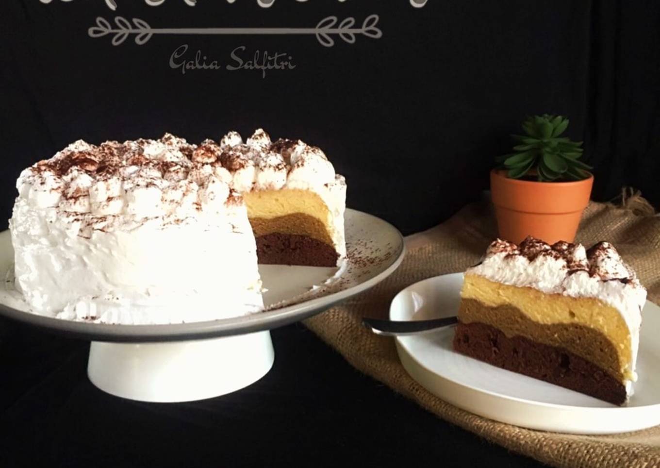 Bolu Kukus Tiramisu - resep kuliner nusantara